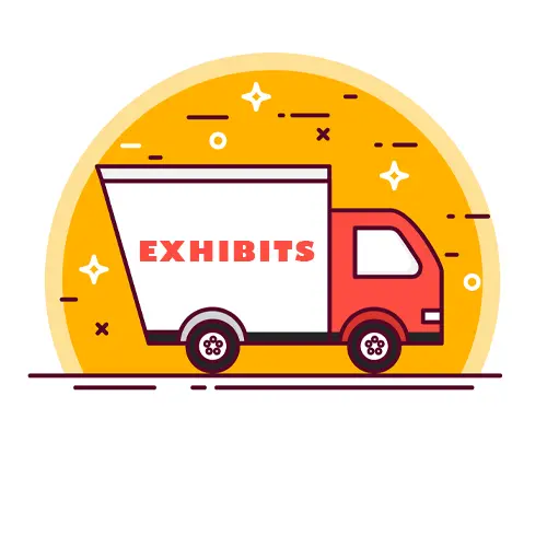 A large moving truck in motion
